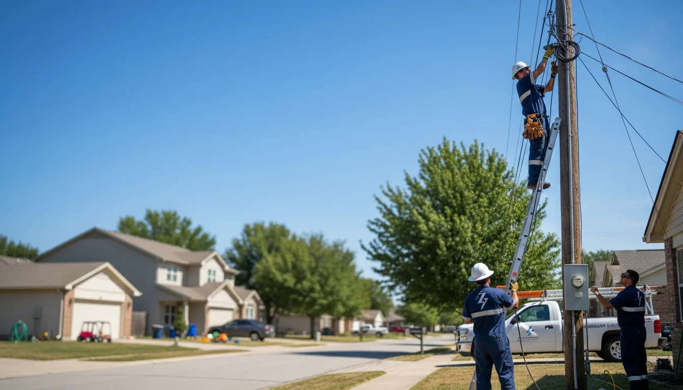 Residential electrician providing installation services in Eagle, NE